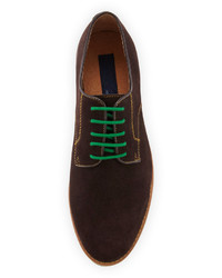 Joseph Abboud Jay Suede Lace Up Oxford Chocolate