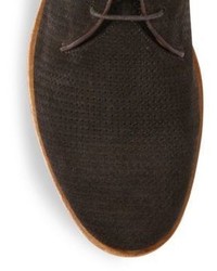Fratelli Rossetti Perforated Suede Oxfords