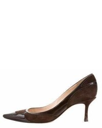 Jimmy Choo Pointed Toe Suede Pumps