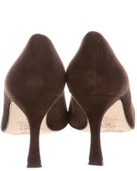 Jimmy Choo Suede Pointed Toe Pumps