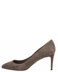 Gucci Suede Pointed Toe Pumps W Tags