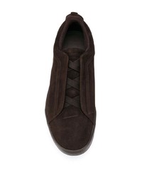 Z Zegna Embroidered Logo Low Top Sneakers