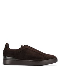 Z Zegna Embroidered Logo Low Top Sneakers