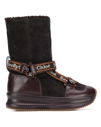 See by Chloe See By Chlo Logo Print Strap Boots
