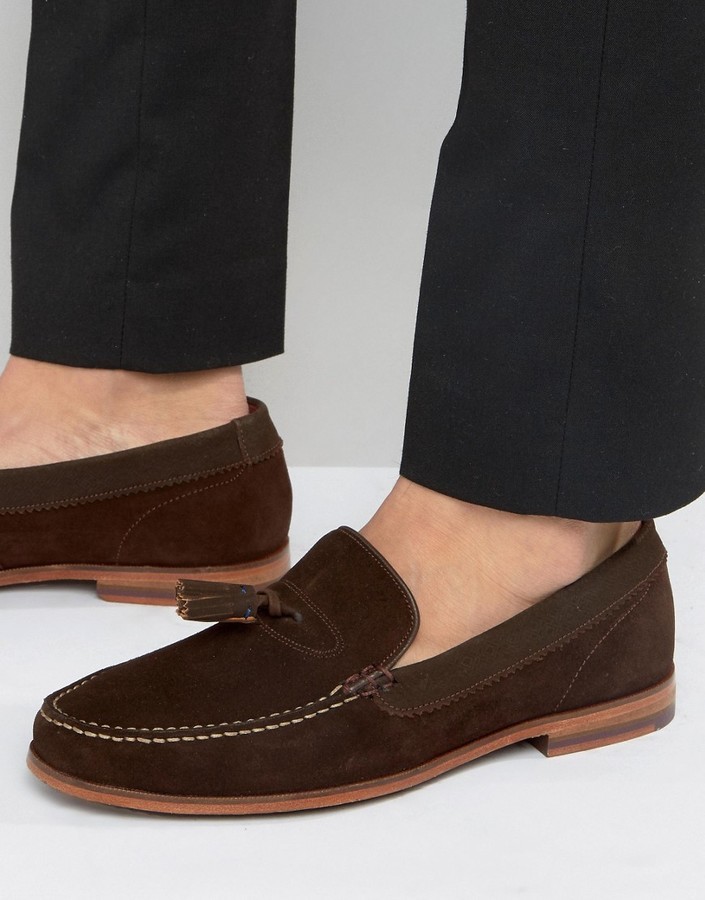 Ted Baker Dougge Suede Tassel Loafers 