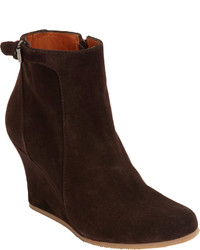 Lanvin Suede Wedge Ankle Boot