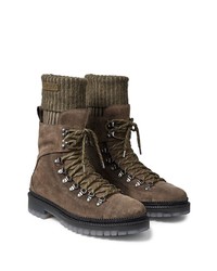 Jimmy Choo Devin Suede Cargo Boots