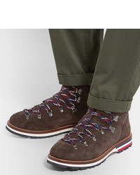Moncler Peak Shearling Lined Suede Boots