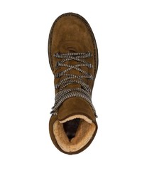 Eleventy Suede Lace Up Hiking Boots