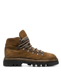 Eleventy Suede Lace Up Hiking Boots