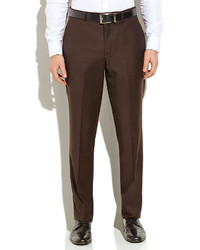 Kenneth Cole Dark Brown Solid Suit