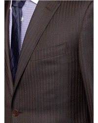 Nobrand Wool Herringbone Two Button Suit