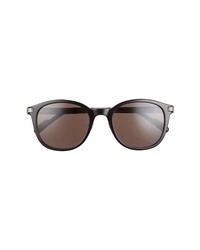 Cartier 53mm Round Sunglasses In Black At Nordstrom