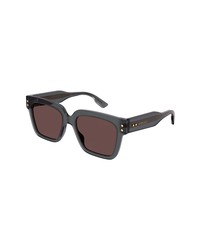 Gucci 53mm Square Sunglasses In Grey At Nordstrom