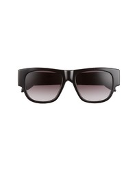 Alexander McQueen 54mm Rectangular Sunglasses In Black At Nordstrom