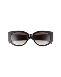 Alexander McQueen 54mm Rectangular Sunglasses In Blackwhite At Nordstrom