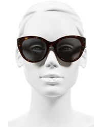 Givenchy 54mm Round Sunglasses Black Brown