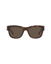 Dolce & Gabbana 54mm Square Sunglasses In Havanadark Brown At Nordstrom