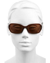 Fossil 55mm Rectangle Sunglasses