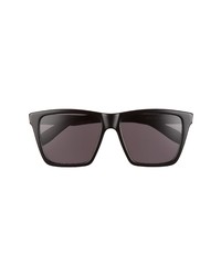 Alexander McQueen 55mm Rectangular Sunglasses In Black At Nordstrom