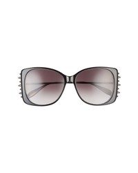 Alexander McQueen 59mm Gradient Square Sunglasses In Black At Nordstrom