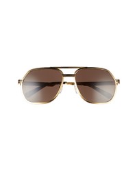 Gucci 60mm Navigator Sunglasses