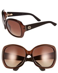Gucci 61mm Oversize Sunglasses