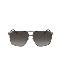 Salvatore Ferragamo 62mm Oversize Gradient Navigator Sunglasses