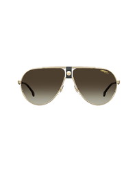 Carrera Eyewear 63mm Oversize Gradient Aviator Sunglasses