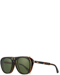 Gucci Acetate Aviator Optical Frames W Sunglasses