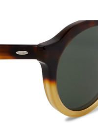 Barton Perreira Ascot Two Tone Round Frame Acetate Sunglasses