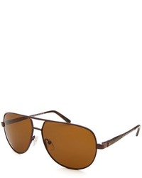 Calvin Klein Aviator Dark Gunmetal Sunglasses