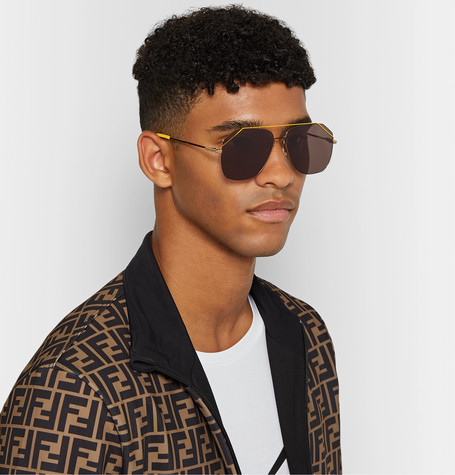 Original aviator-style gold-tone sunglasses