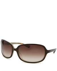 Oliver Peoples Bb Rectangle Dark Brown And Olive Green Sunglasses