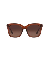 DIFF Bella 54mm Gradient Square Sunglasses