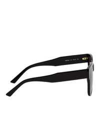 Balenciaga Black Acetate Cat Eye Sunglasses