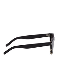 Saint Laurent Black And Off White Sl 51 Sunglasses