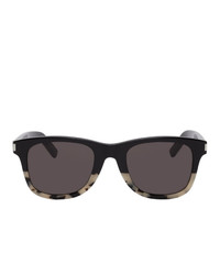 Saint Laurent Black And Off White Sl 51 Sunglasses