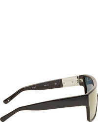 3.1 Phillip Lim Black Mirrored Flat Top Sunglasses