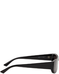 Balenciaga Black Rectangular Shield Sunglasses