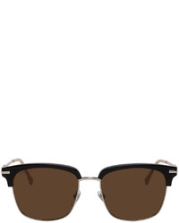 Gucci Black Silver Square Sunglasses