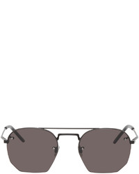 Saint Laurent Black Sl 422 Aviator Sunglasses