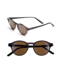 Bottega Veneta 49mm Retro Sunglasses Dark Grey One Size