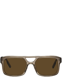 Zegna Brown Fashion Sunglasses