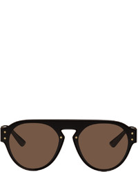 Versace Brown La Greca Sunglasses