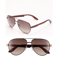 Carrera Eyewear 58mm Aviator Sunglasses Semi Matte Dark Brown One Size