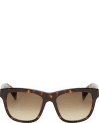 Jil Sander Dark Brown Tortoiseshell Sunglasses