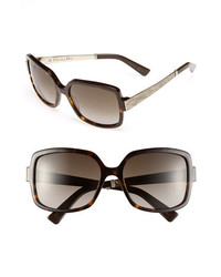Dior Soie 2 56mm Sunglasses Dark Havana One Size
