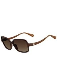DVF Sunglasses 570s Carina 250 Dark Brown Beige 57mm