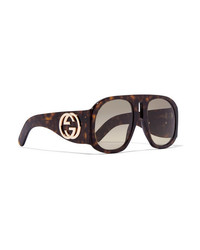 Gucci Embellished D Frame Acetate Sunglasses